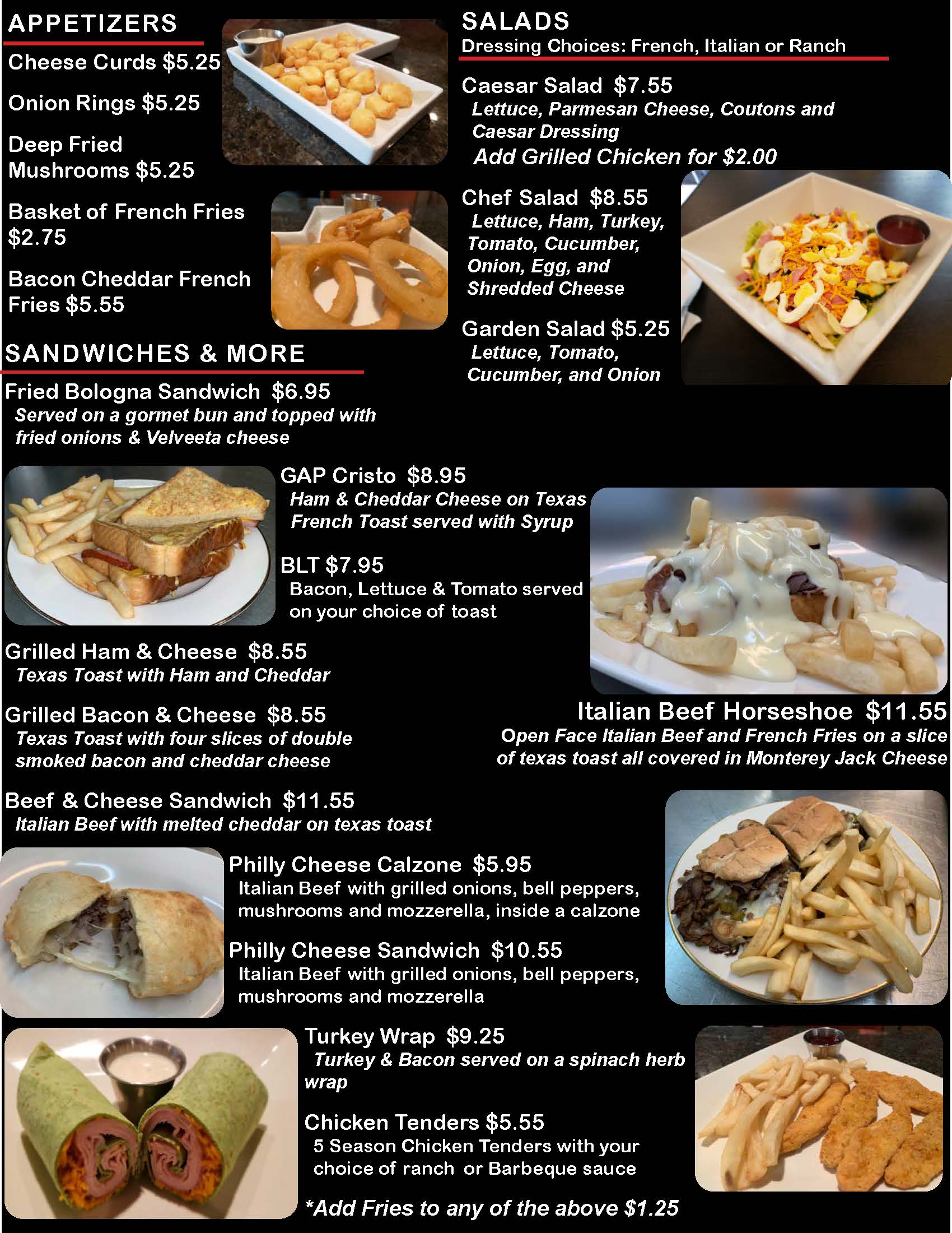 Rock River GAP Menu Page 3