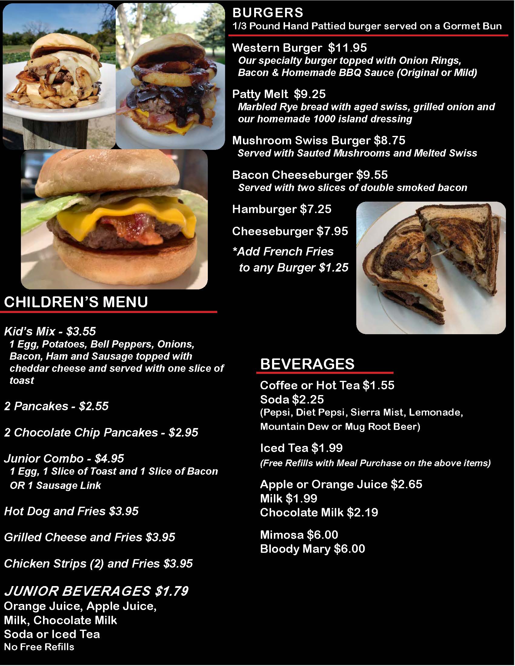 Rock River GAP Menu Page 4